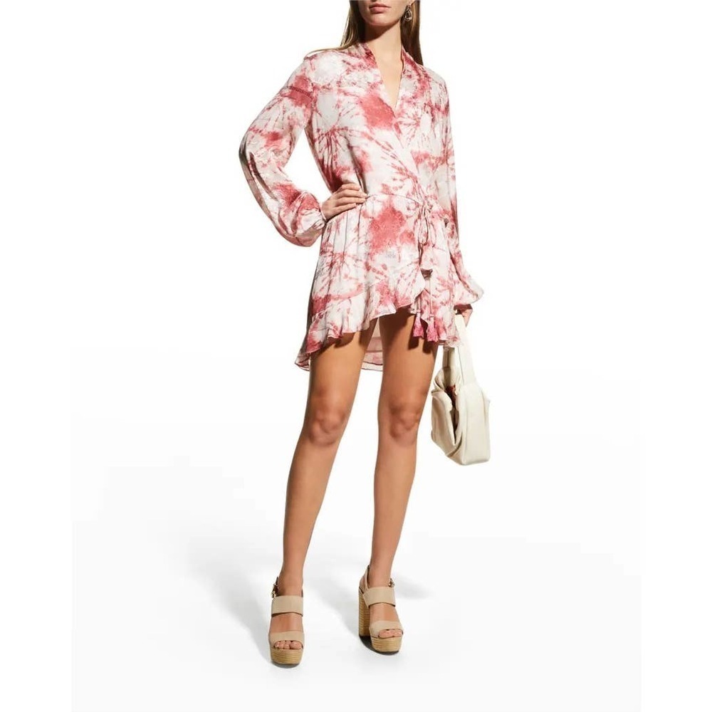 Rococo Sand Tie Dye Ava Mini Dress Rosewood Women's Size M NWT